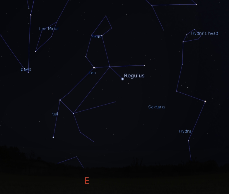 Eastern predawn sky