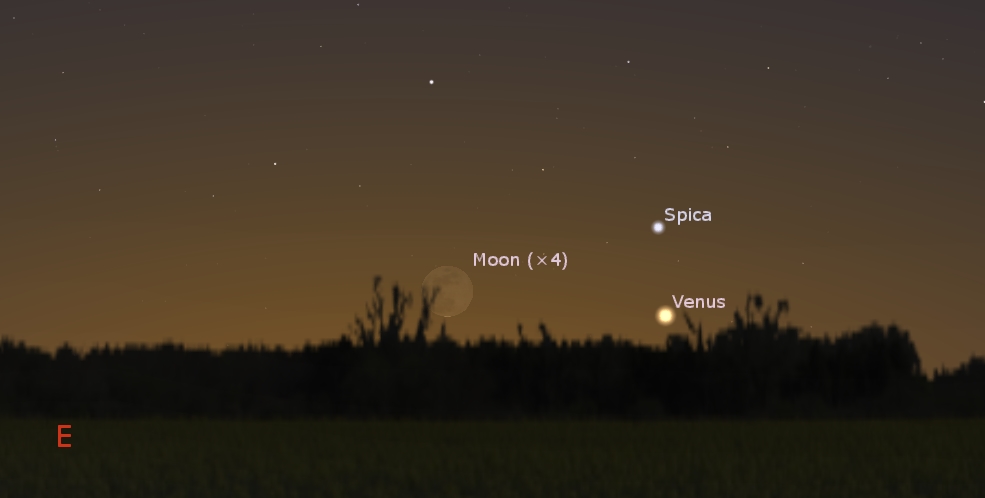 Conjunction of the Moon, Venus and Spica