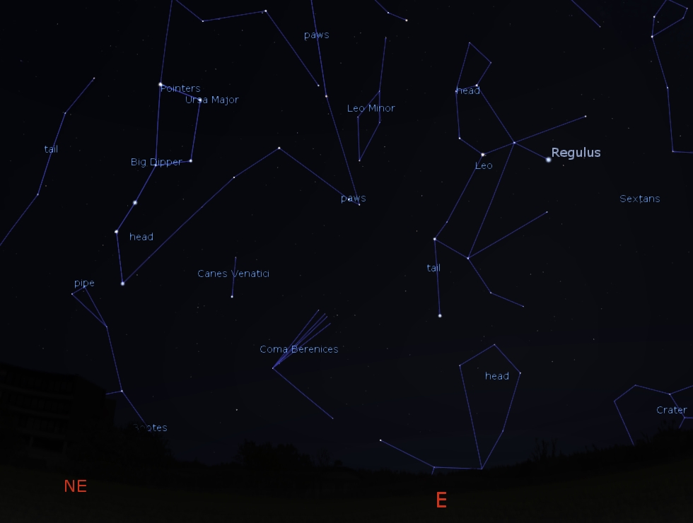 East-Northeast Predawn Sky