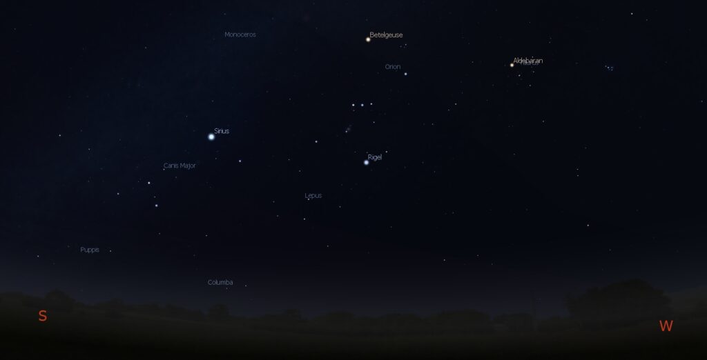 Southwestern predawn sky on Oct. 31, 2017
