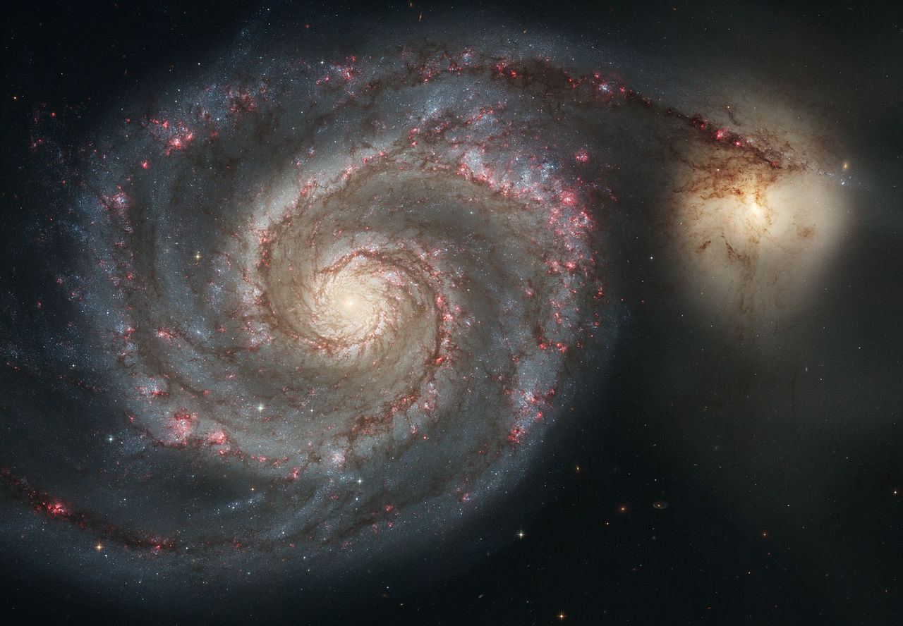 M51 - The Whirlpool Galaxy. Credit: NASA/ESA/Wikimedia Commons