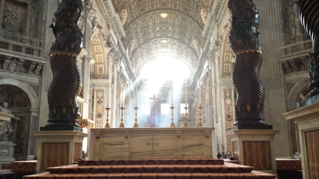 St. Peter's Basilica in the morning. Stunning!