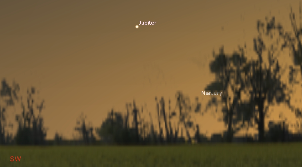 Southwestern sky at dusk