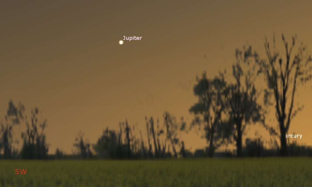 Southwestern sky at dusk