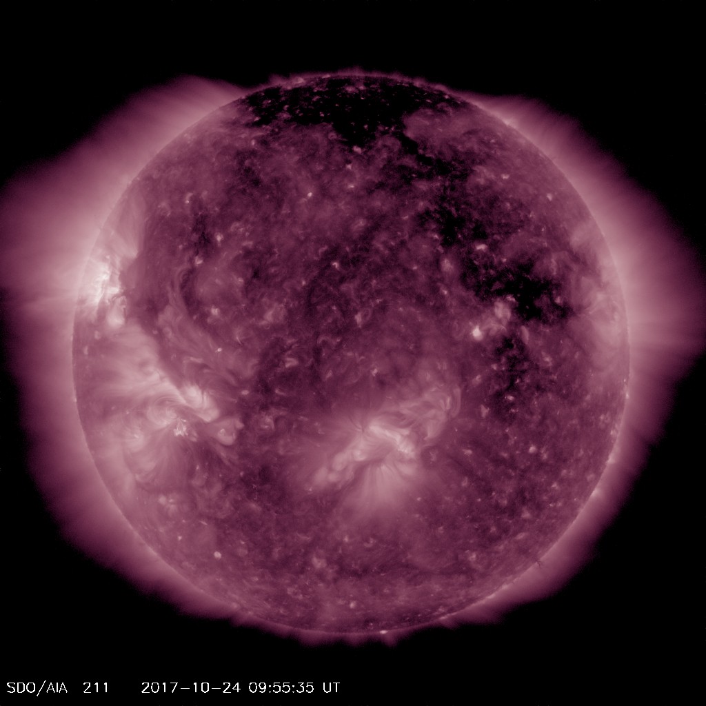 A large solar coronal hole