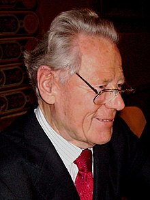 A profile of Hans Küng smiling