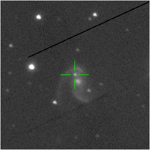 Image Two: Spiral Galaxy with Supernova Candidate.