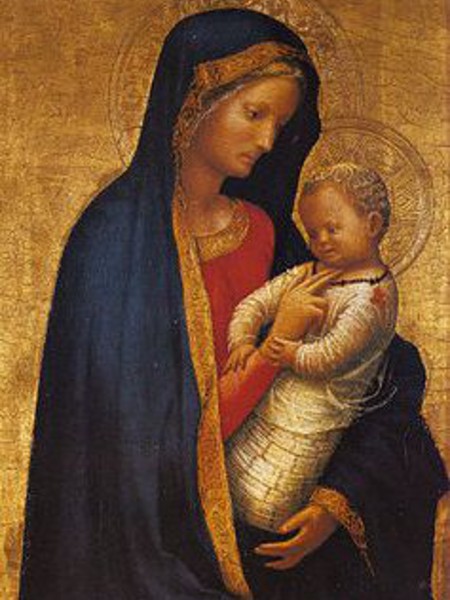 Madonna and Child by the 15th century painter known as Masaccio (Tommaso di ser Giovanni di Mone Cassai)