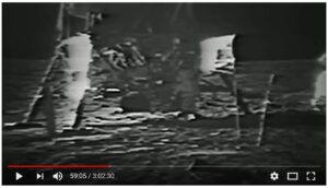 Click on the image or click here to watch NASA footage and audio of the same material that Baysinger recorded.