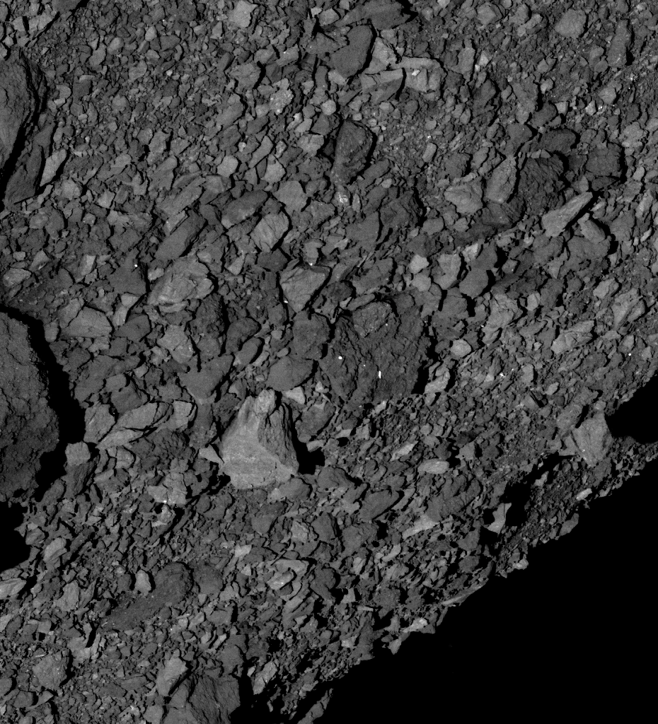 Asteroid Bennu’s surface