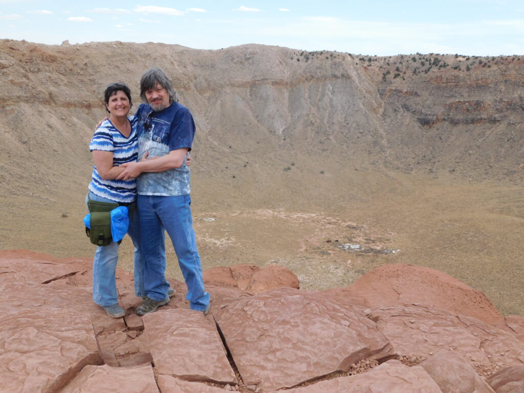 Bob and Connie Trembley at Meteor Crater