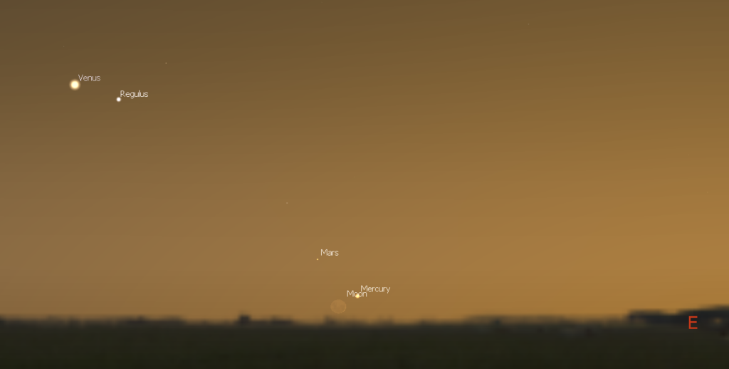 Eastern predawn sky seen from Perth