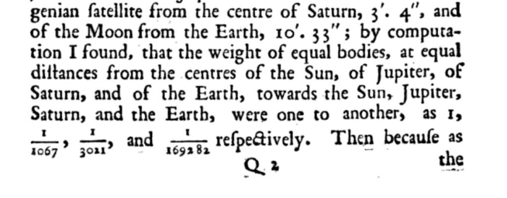 From the Principia.
