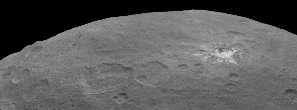 Another white area on Ceres. Image credit: NASA/JPL-Caltech/UCLA/MPS/DLR/IDA