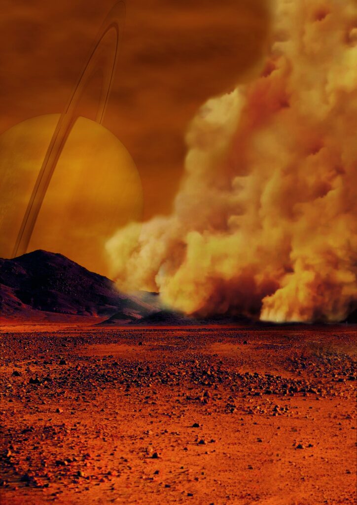 Dust Storm on Titan