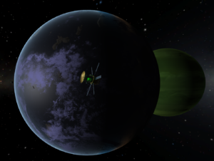 Exploring other worlds in Kerbal Space Program. 