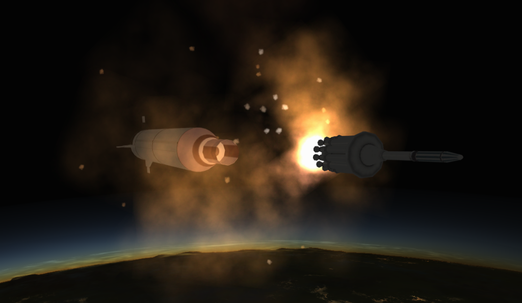 Explorer 1 Stage Separation