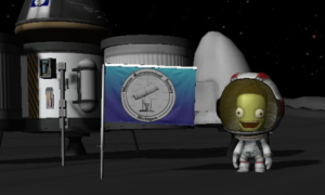 Flag planted on the Mun