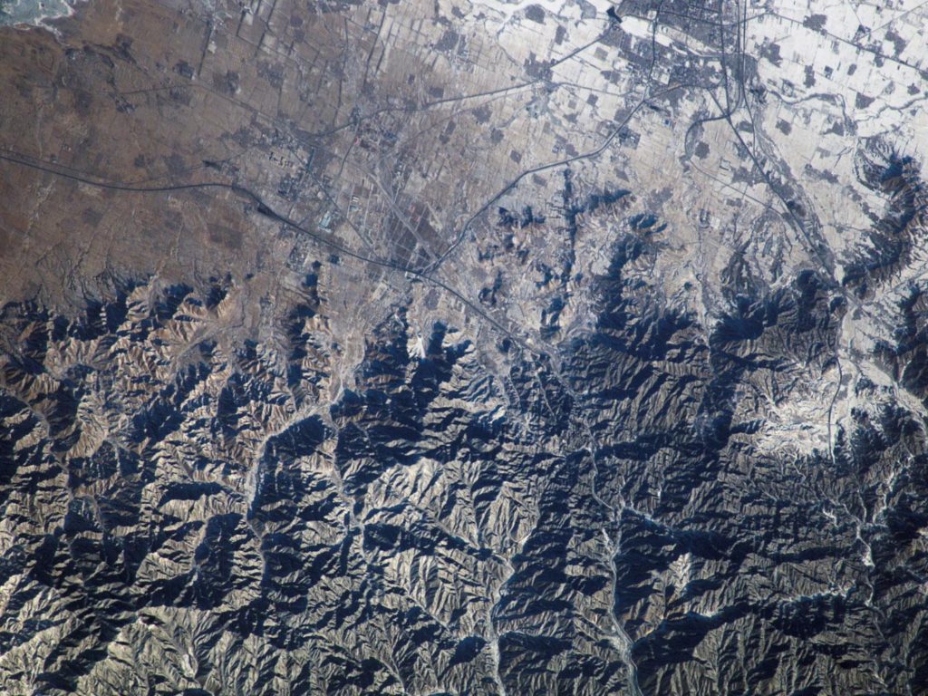 Image of the Great Wall from Space. 