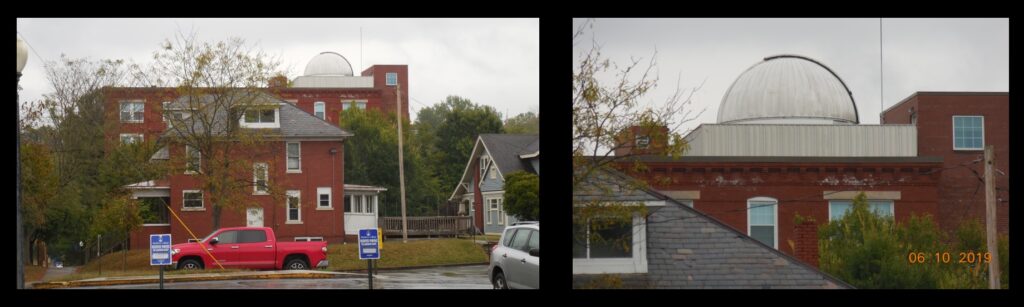 The dome of Gurley Observatory at Marietta College in Marietta Ohio, on a rainy Sunday in October.