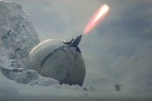 On Hoth the planet, where the weather is cold and the ion blasts are hot, there is still life.