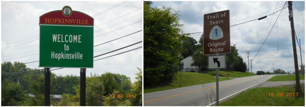 Along KY-91, following the path the moon’s shadow will take into town. Hopkinsville was also along a dark path two centuries ago—the Trail of Tears.