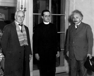 Fr. Georges Lemaître (1894-1966), Belgian priest and astrophysicist, was one of the foundations of what came to be known as the "Big Bang" theory.