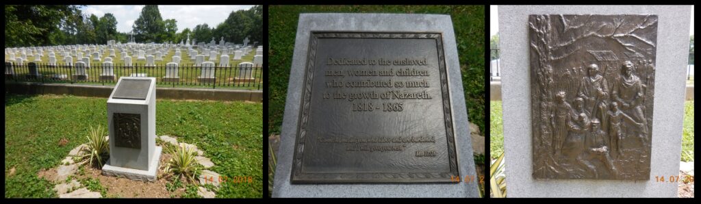 Monument at the Sisters of Charity of Nazareth cemetery near Bardstown to those African-Americans enslaved by the sisters.