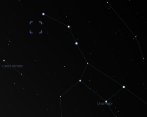 M51 Location in Ursa Major. Credit: Stellarium/Bob Trembley