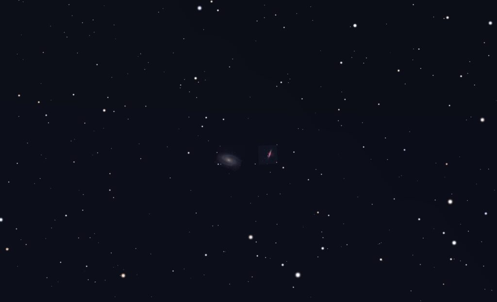 M81 and M82 in a small telescope