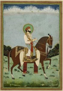 Jai Singh II c1725 in Jaipur. Courtesy the Trustees of the British Museum