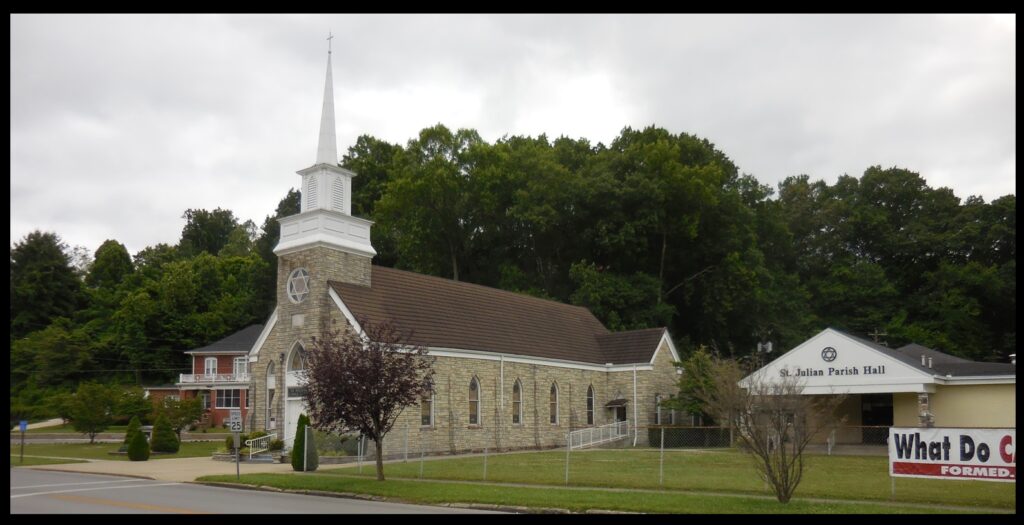 St. Julian Catholic Church in Middlesboro, Kentucky. Thank you to Fr. Kiran Varaparla and Ms. Elizabeth Evans who showed me around the church.