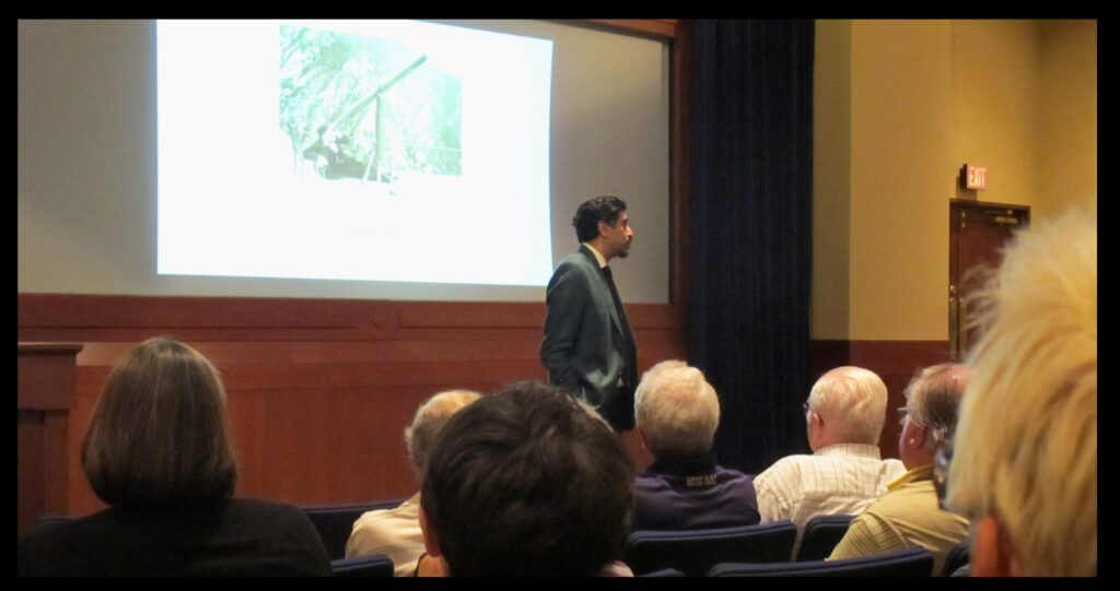 Omar Nasim gives the public lecture.