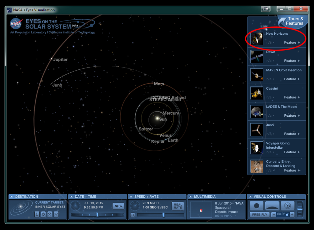 Nasa Eyes New Horizons Tour