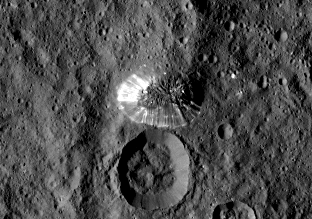 Ceres' Lonely Mountain. 