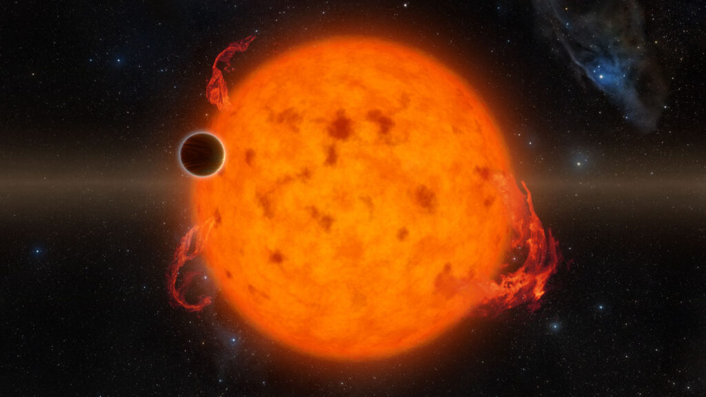 Artist's concept of K2-33b - one of the youngest exoplanets detected to date. Credit: NASA/JPL-Caltech