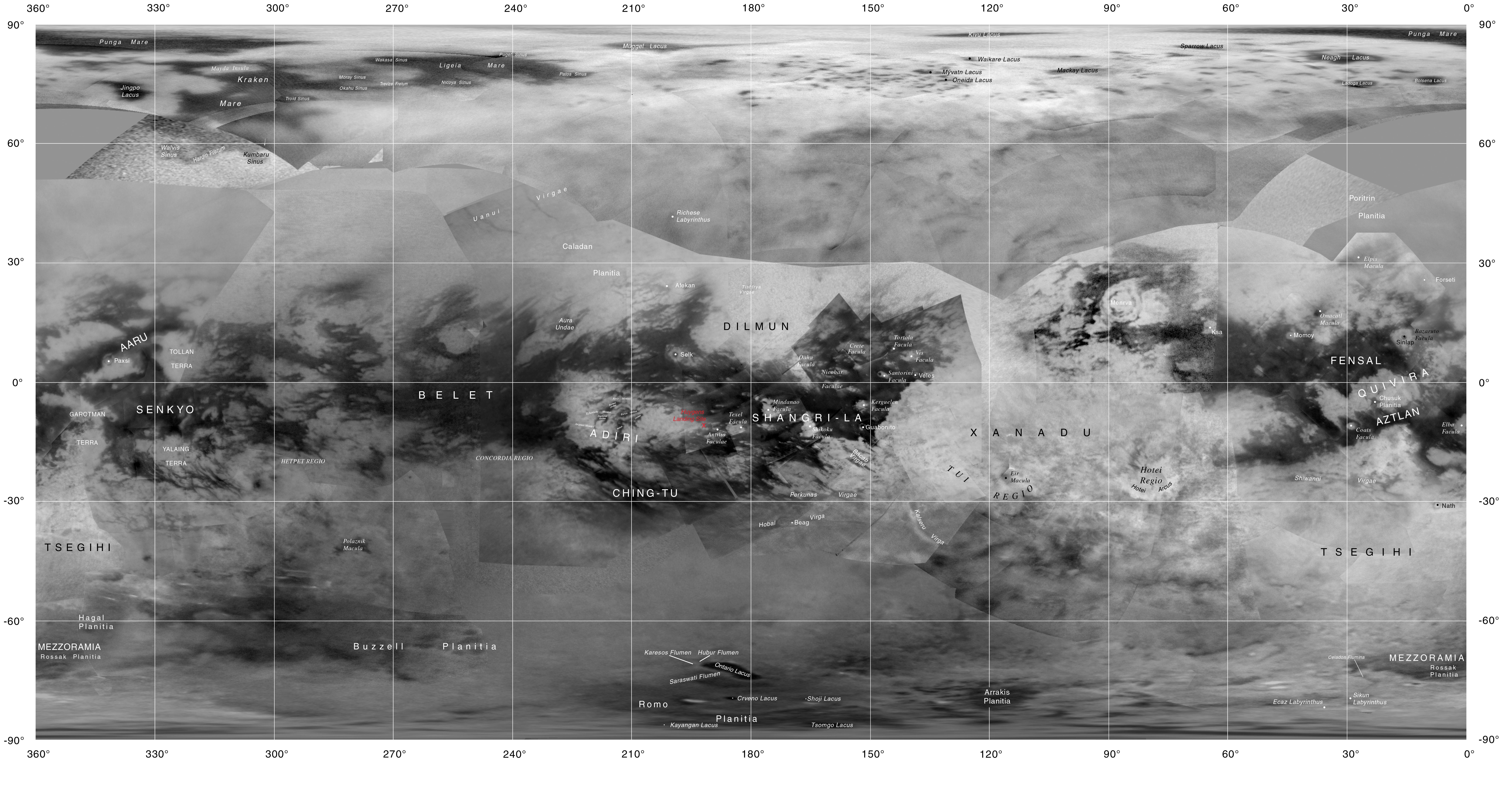 Map of Titan