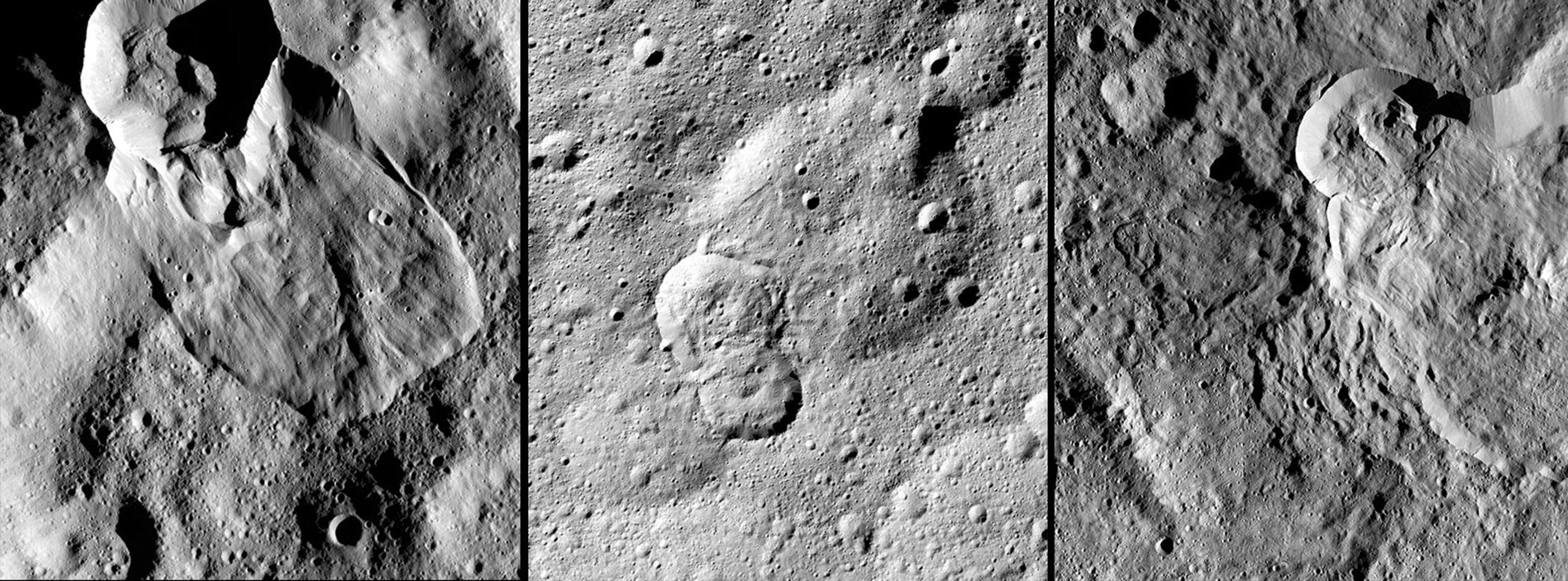 Water ice landslides on dwarf planet Ceres