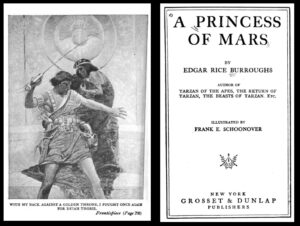 From A Princess of Mars, 1917 (click image to enlarge)