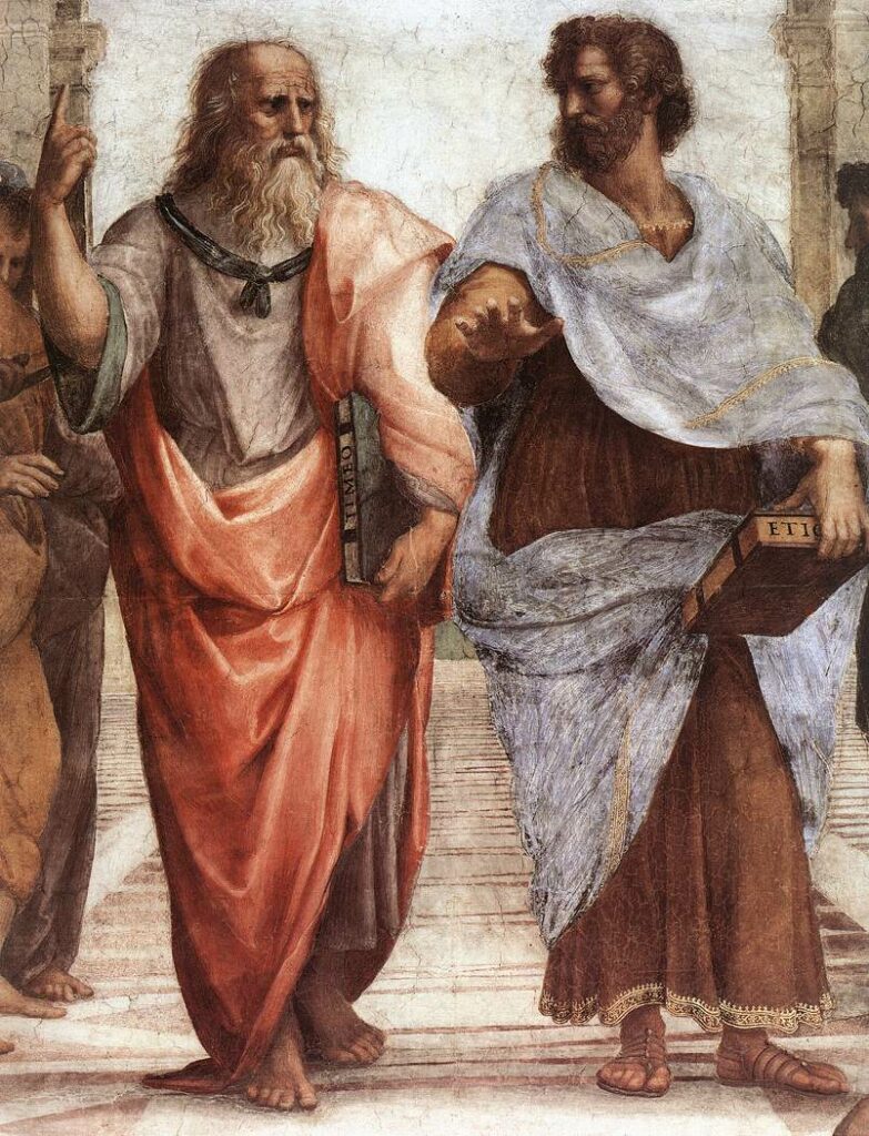 Image of Plato and Aristotle from Wikipedia.