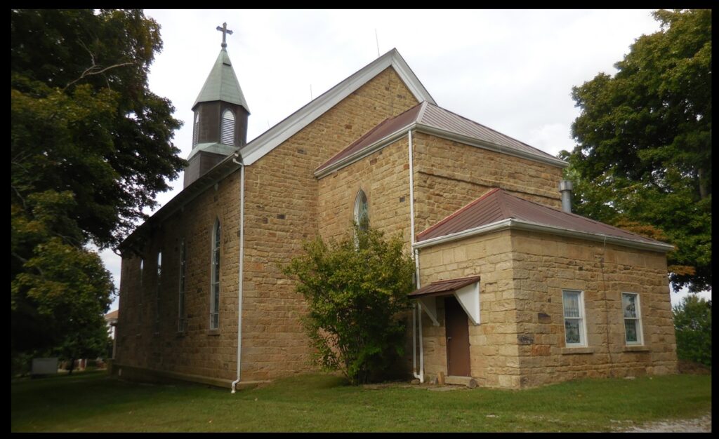 St. Augustine Church, in Leopold, Indiana. This church was built by the George family.