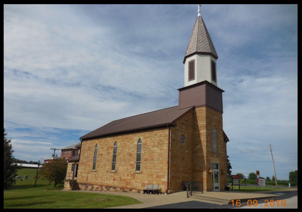 St. Mark Church, in Perry County north of Troy. The date on its corner stone is 1868.