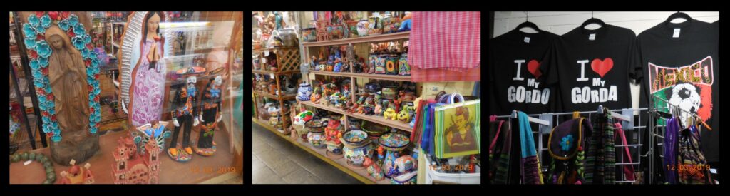 The San Antonio Market Square is full of art—religious art, colorful art, even cheesy T-shirt art!