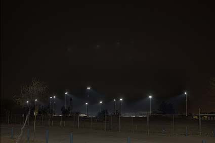 Partially shielded, downward directed lighting in Tucson, AZ. Credit: International Dark Sky Association