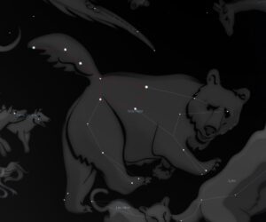 Ursa Major: The Great Bear. Credit: Stellarium/Bob Trembley