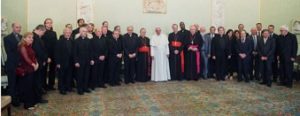 Pope Francis and participants at the symposium that was the genesis for this book.