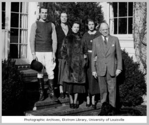 William Marshall Bullitt of Louisville, Kentucky, with his wife and family, 1935.  Bullitt is at right, Nora Iasigi Bullitt is second from left.