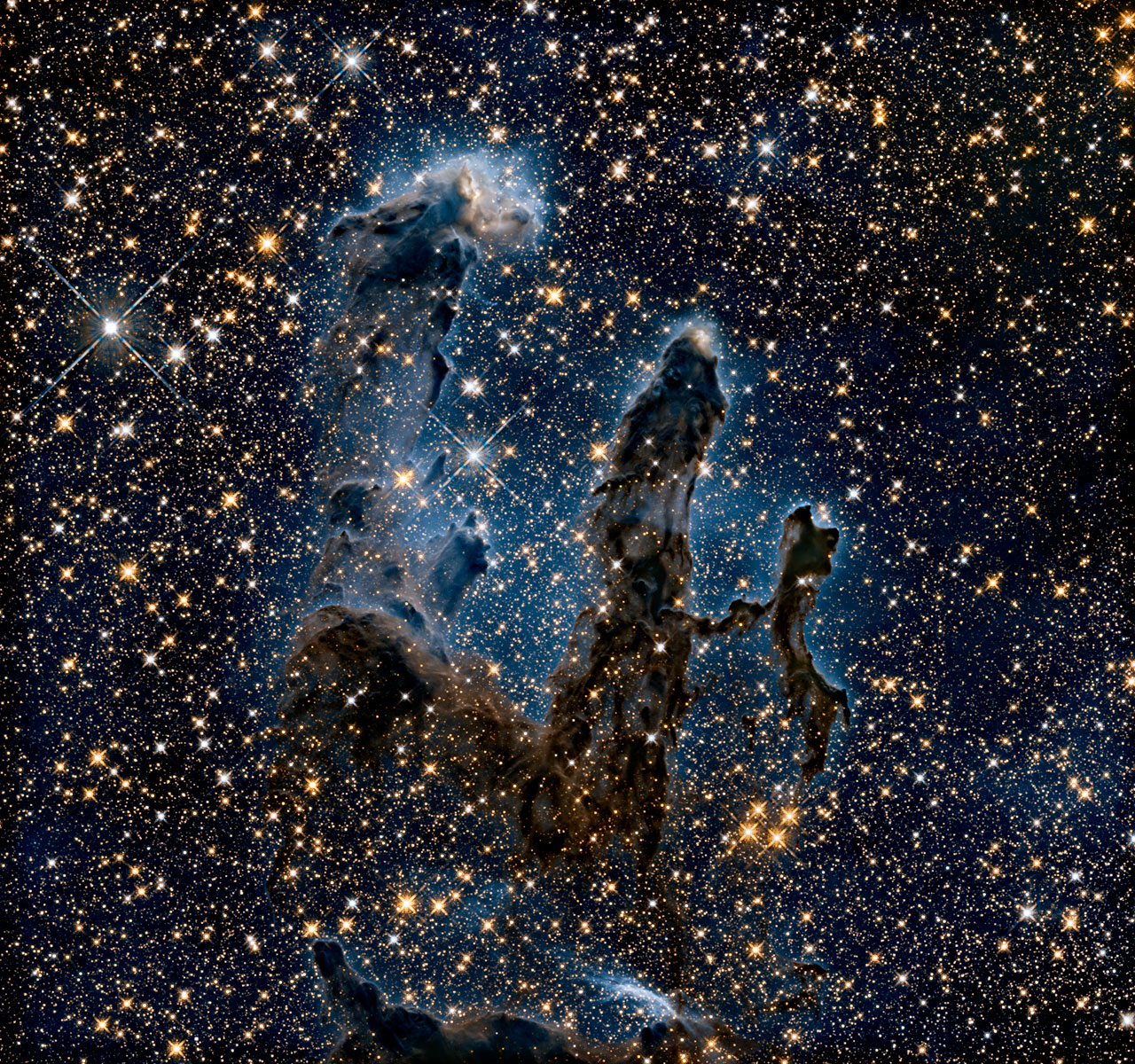  Pillars of Creation in Infrared 