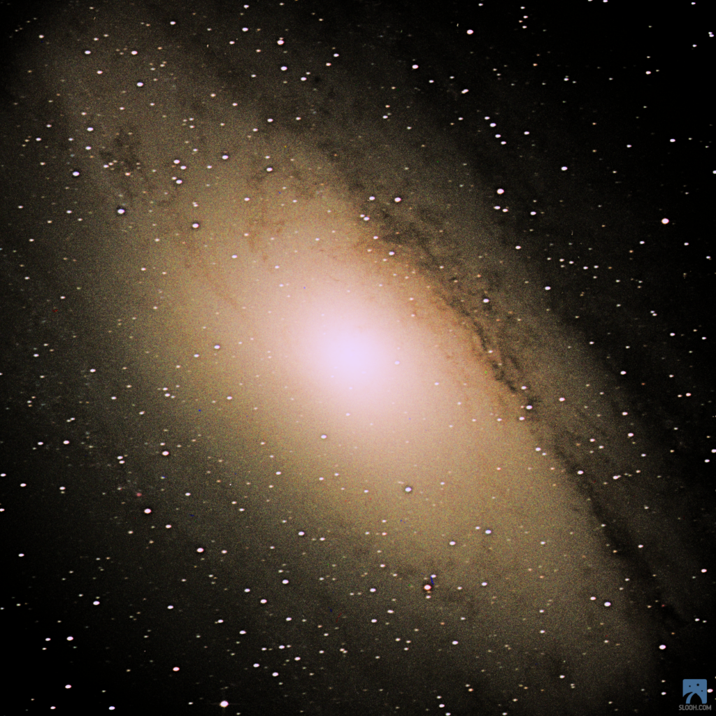 The Andromeda Galaxy: Image I took with Slooh.com