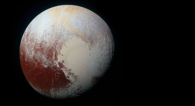 Pluto in false color as imaged by NASA's New Horizons spacecraft Pluto in false color as imaged by NASA's New Horizons spacecraft